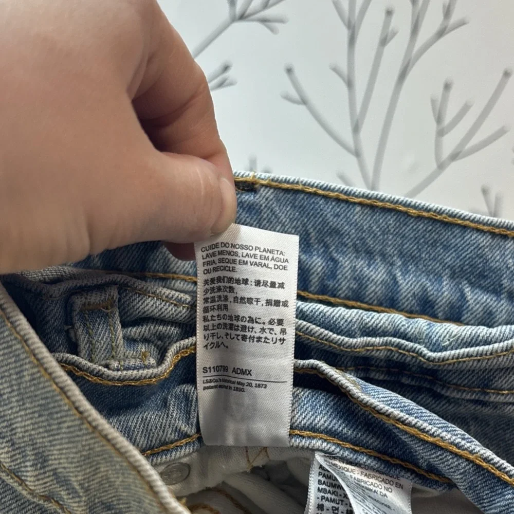 Men's Levi's Light Blue Denim 38x30 Straight Regular Fit 500 Series